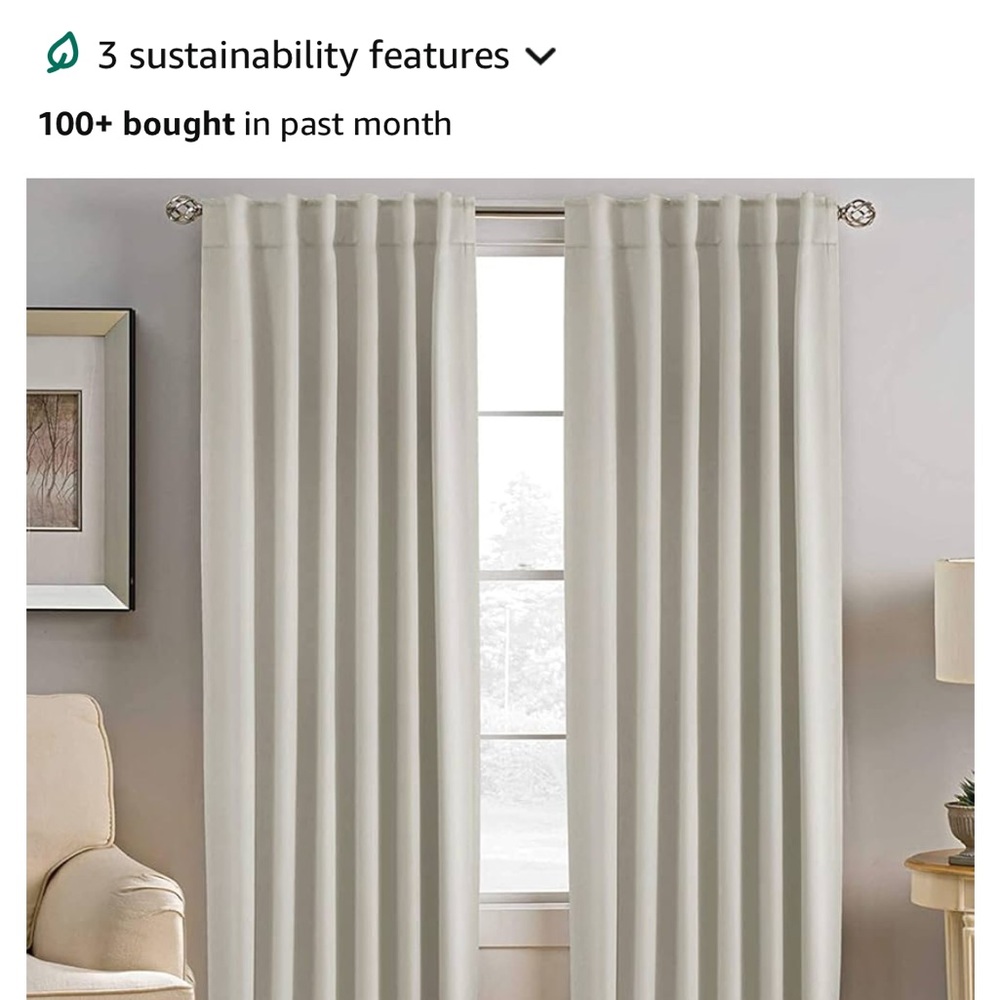 Beige curtains 84 inch 4 panels